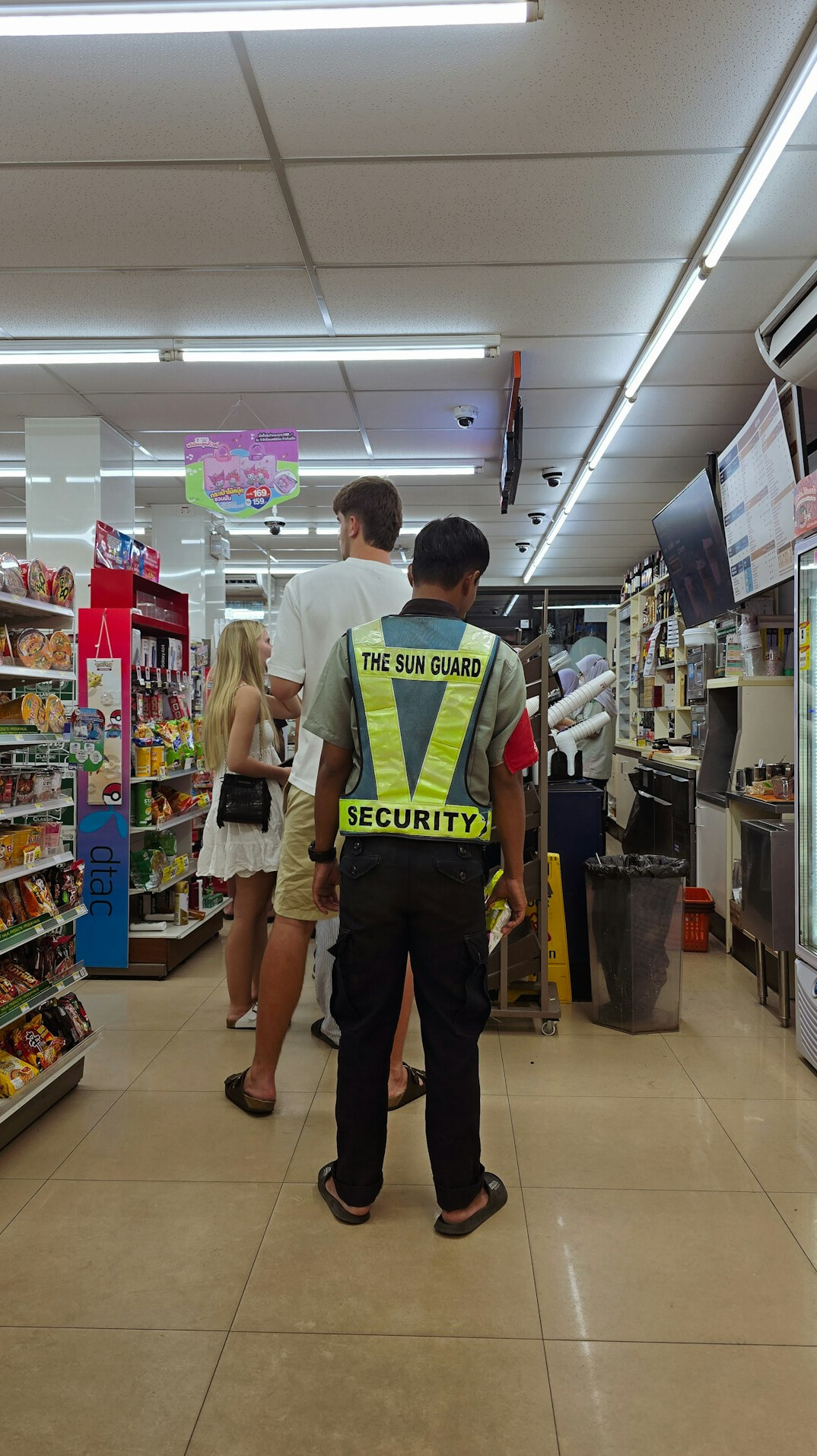 store security guard on patrol